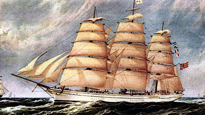 Fullriggeren Imperator ble bygget for Holdt & Isachsen i 1876/77 på Kjeringholmen i Stavanger.
