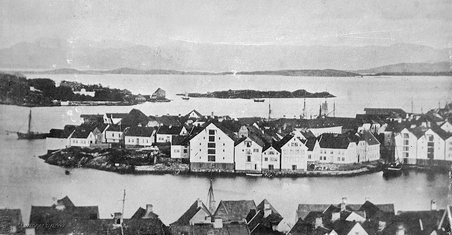 Skansen i 1867. Foto: Stavanger byarkiv.