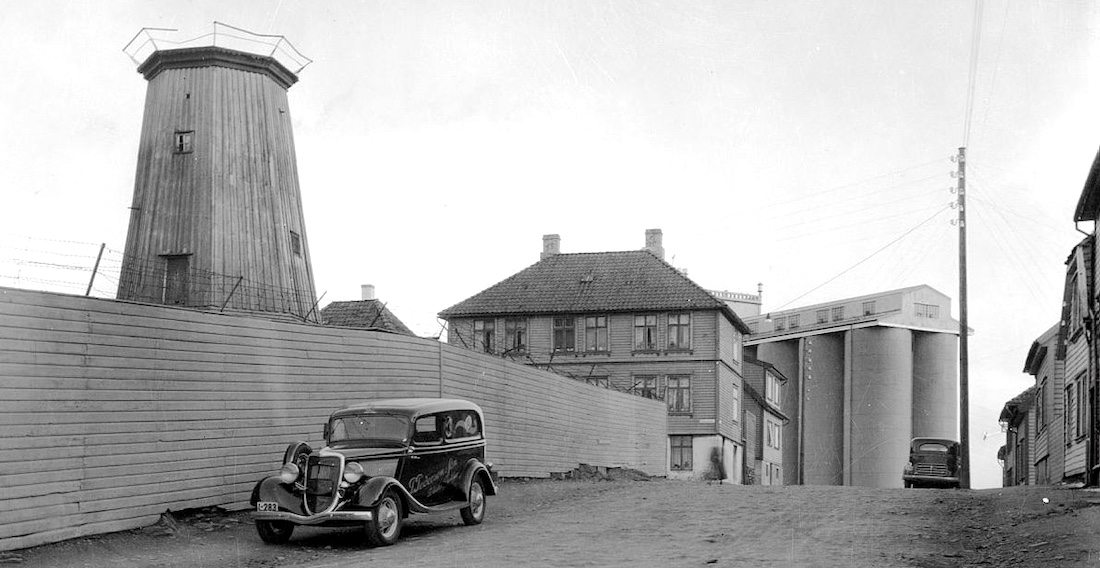 Møllehaugen rundt 1935. Foto: Waldemar Eide/Stavanger byarkiv.
