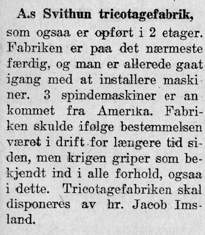Stavangeren 26. mai 1917.