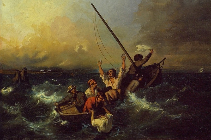 Illustrasjonsbilde: Shipwreck - Eugéne Isabey.